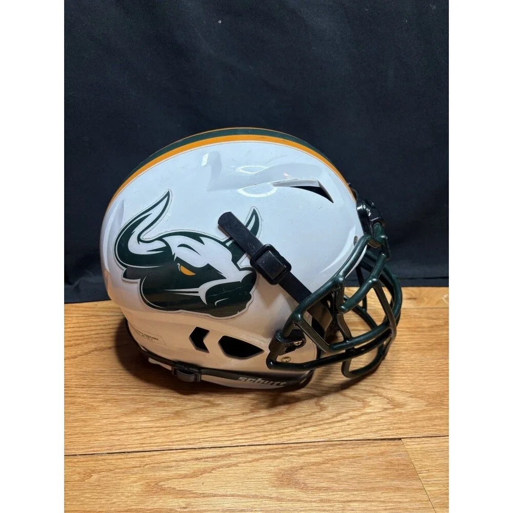 Schutt Youth Vengeance A11+ Football Helmet Medium White Green Face Mask - Picture 3 of 8